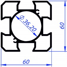 6205 профил колона 60х60