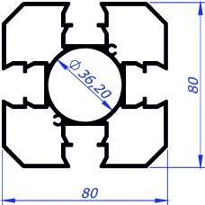 6211 колона 80х80